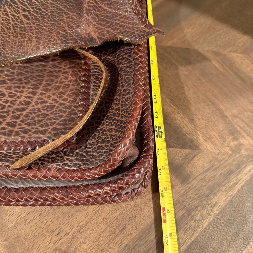 Artisan Handmade Leather Messenger Bag – Rustic Distressed Brown